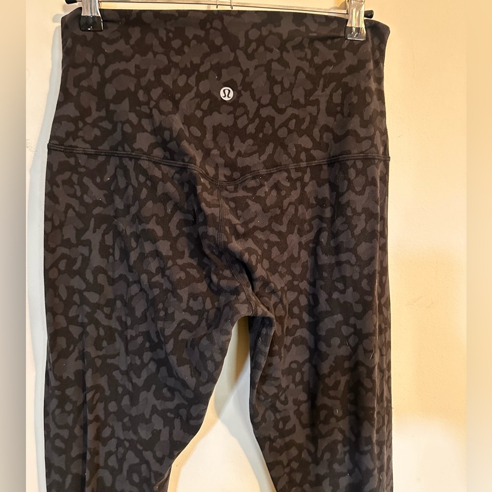 Lululemon Charcoal Camouflage Leggings